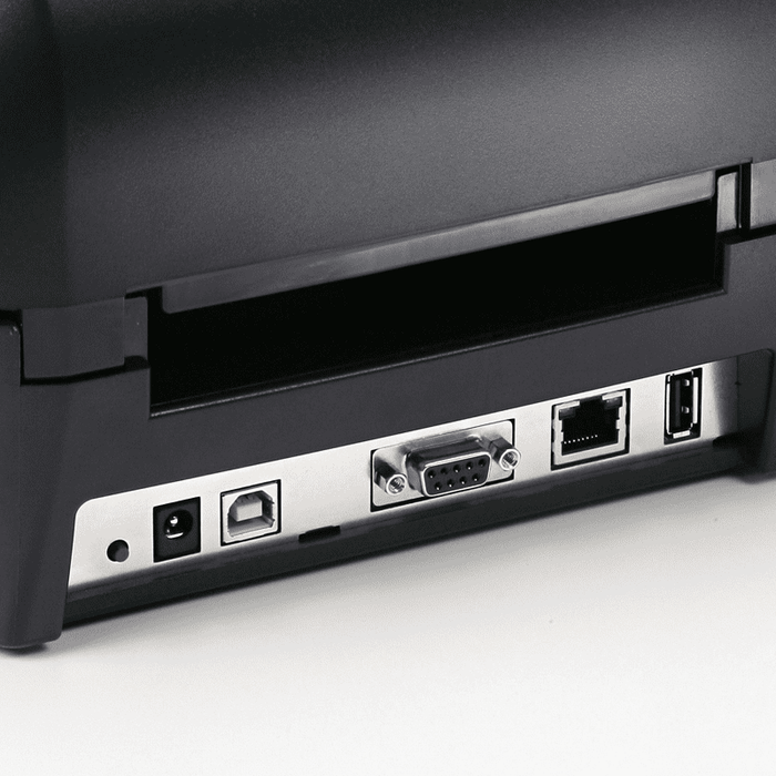 Godex RT700i Direct Thermal / Thermal Transfer, 4" Desktop Printer with colour display. 203dpi. USB (H/D), RS232, Ethernet.