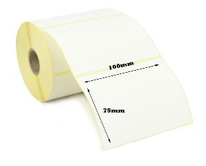 100 x 75mm Thermal Transfer Labels - Semi-Gloss. 6 Rolls of 2,000 - 12,000 Labels
