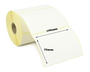 100 x 75mm Thermal Transfer Labels - Semi-Gloss. 20 Rolls of 500 - 10,000 Labels