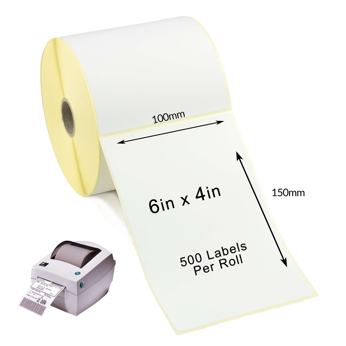 Zebra LP2844 100 x 150mm Direct Thermal Labels | CDM Labels — CDM