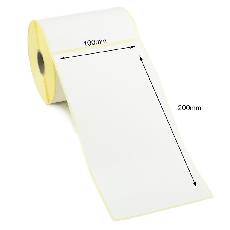 100 x 200mm Direct Thermal Labels, for Desktop Printers. 1 Roll of 250 Labels.