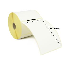 101.6 x 152.4mm Thermal Transfer Labels - Semi-Gloss. 10 Rolls of 1,000 - 10,000 Labels