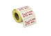 2nd Class Mail Labels - 50 x 25mm. White Labels, Red Text. Permanent adhesive.