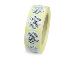 1,000 White 32mm dia Candle Warning Labels