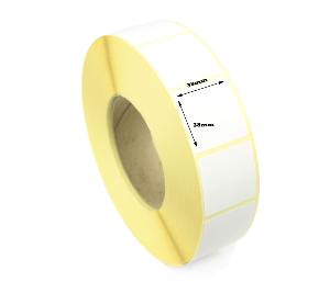 38 x 38mm Thermal Transfer Labels - Semi-Gloss with Removable Adhesive - 10,000 Labels