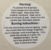 500 White 49mm dia Candle Warning Labels