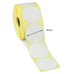 49mm Diameter Cirlces Direct Thermal Labels, Permanent adhesive. 5 Rolls of 1,000 labels - 5,000 labels.