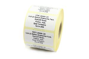 50 x 25mm White Return Address Labels (500 Labels)