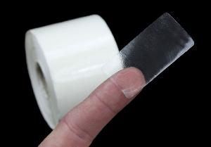 5,000 - 50mm x 25mm clear polypropylene seal labels.