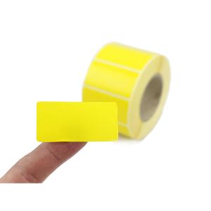 Yellow Direct Thermal Labels 50 x 25mm | CDM Labels — CDM Labels Ltd