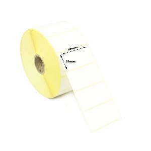 50 x 25mm Thermal Transfer Labels - Semi-Gloss. 4 Rolls of 6,000 - 24,000 Labels