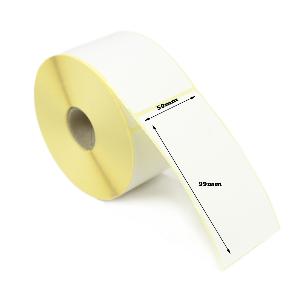 50 x 99mm Direct Thermal Labels - Economy - 1 Roll of 750 Labels.