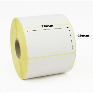70 x 40mm Direct Thermal Labels - 1 Roll of 4,000 Labels