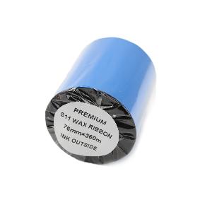 76mm x 360mtr Black Wax Grade Thermal Transfer Ribbons (12 Ribbons)