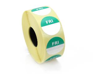 Friday Day Dot Food labels / stickers. 25mm Diameter Circles — CDM ...