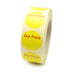 OUR PRICE Labels - Red Text on Yellow Labels. Ideal for retail. 40mm diameter.
