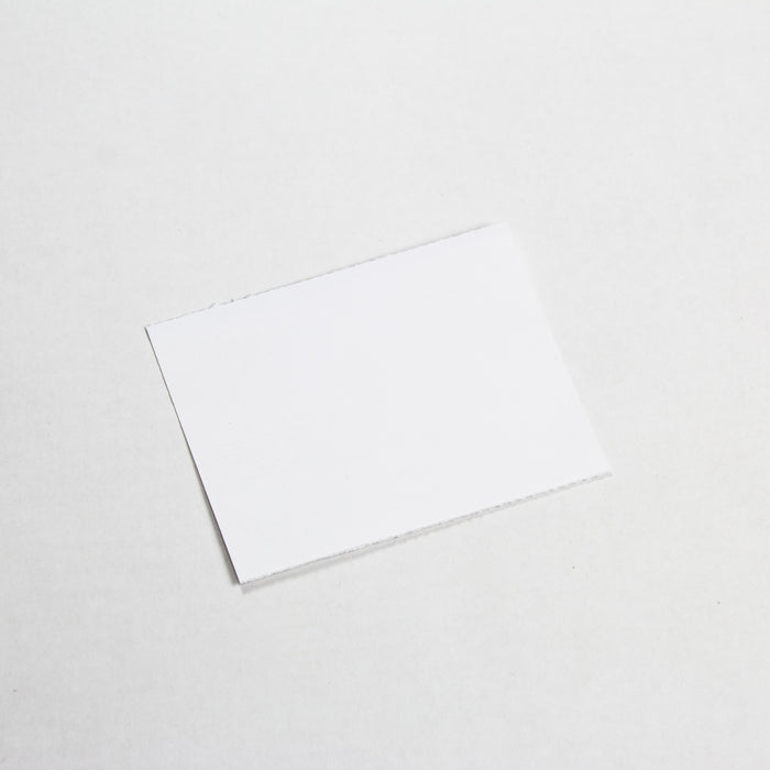 4" x 3" (101.6mm x 76.2mm) Fanfolded, Single sided, Plain Badge event tickets.
